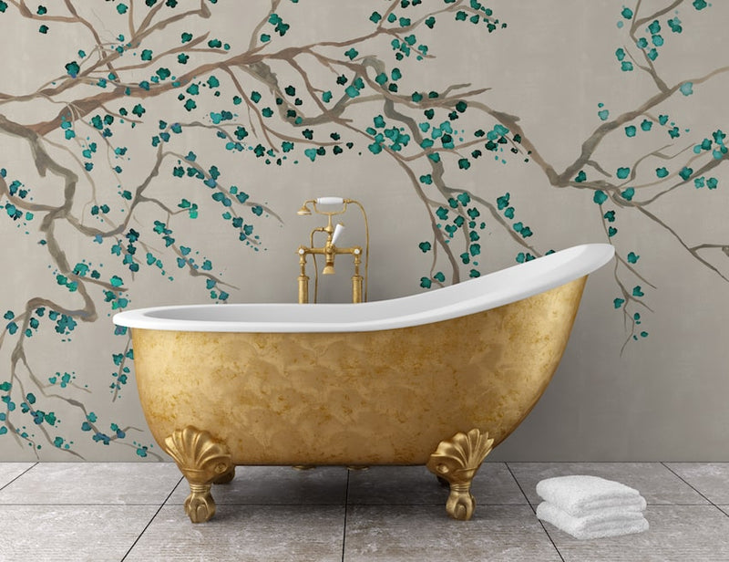 How to create a modern chinoiserie style bathroom