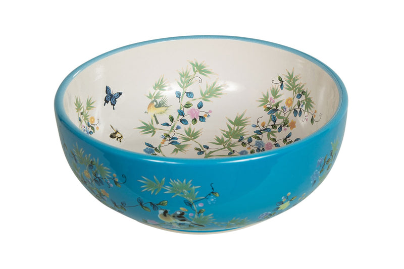 HOPE - Beautiful Countertop Floral Turquoise Bathroom Wash Basin Sink - The Way We Live London