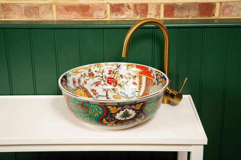 Evelyn Basin - Stunning Handmade Chinois Countertop Wash Basin