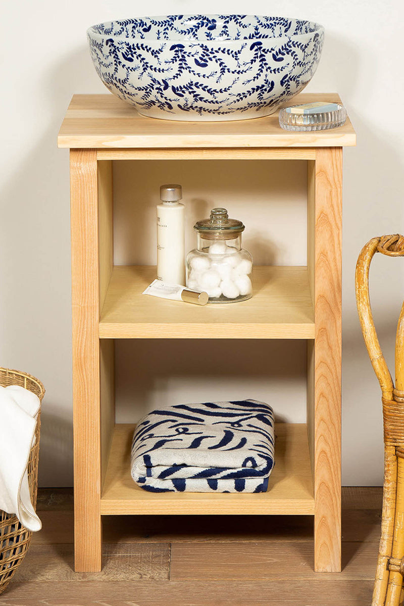 VALERIE a small wooden handmade vanity unit - The Way We Live London